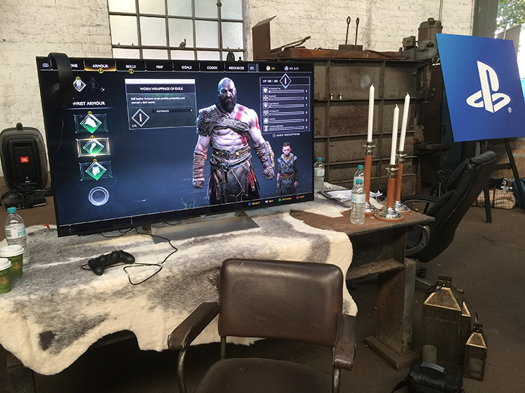 Game of War set up in a Sydney smithy