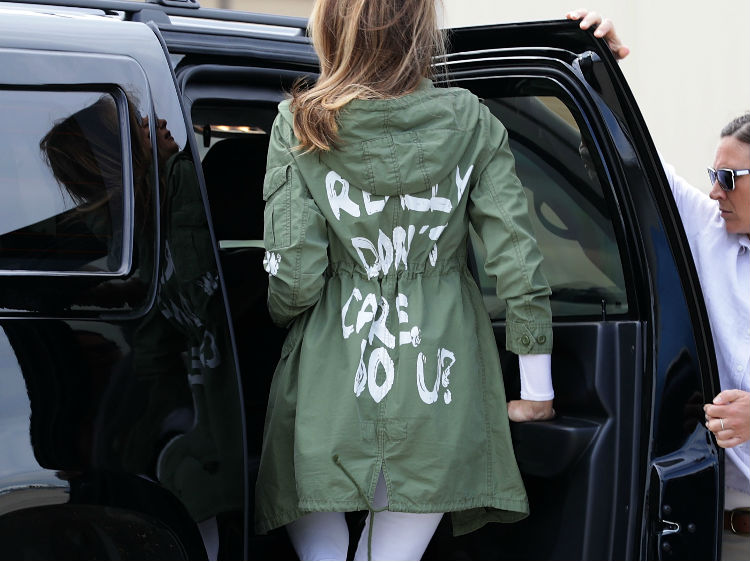 Melania Trump Wears Jacket With I Really Don T Care On It To Visit Child Detention Centre And Now We Have A Legit Reason To Hate On A Woman S Outfit Choice