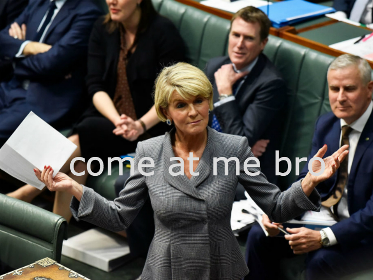 Julie Bishop Is Staying In Parliament And No It’s Totally Not About
