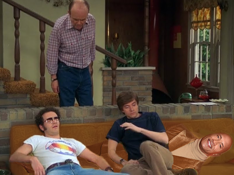 The Rock Looks Like The World's Most Couch But We'd Still