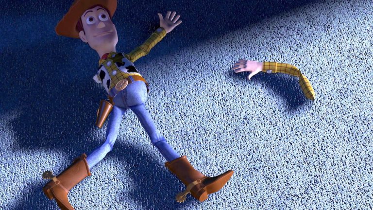 woody toy story playing dead