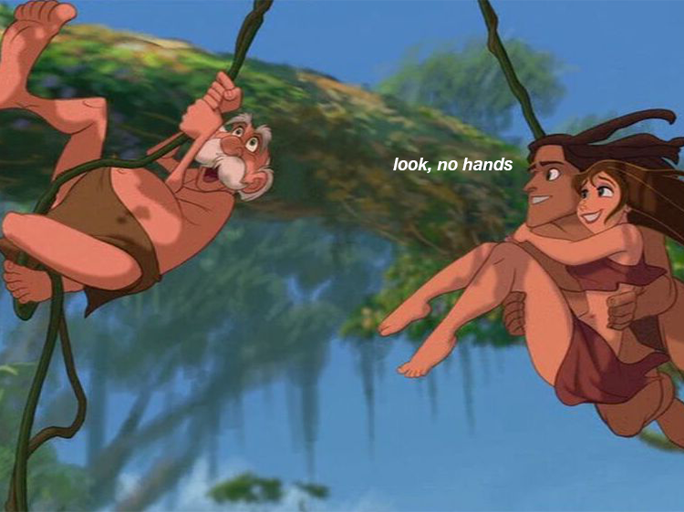 750px x 562px - Can Tarzan Swing On Vines Using His Arse Cheeks, An Investigation