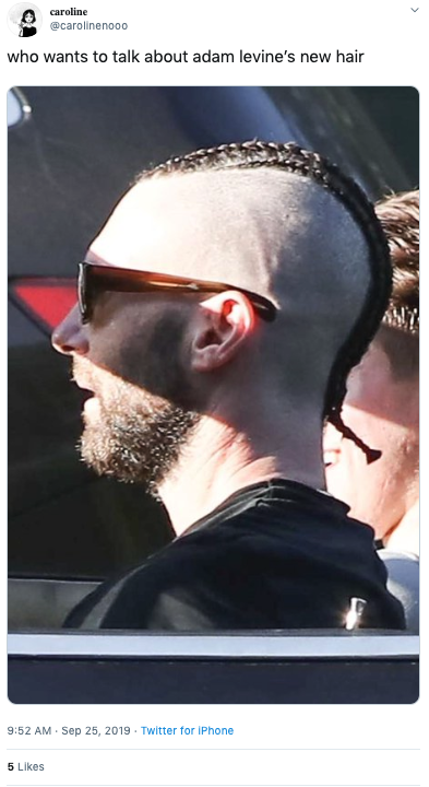 Adam Levine's New Look Is Low-Key Culturally Inappropriate 