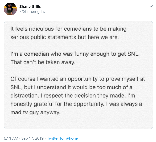 Saturday Night Live Shane Gillis Racism SNL