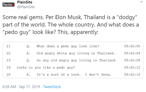 Elon Musk Pedo Guy Thai Cave Rescue Vernon Unsworth tweet