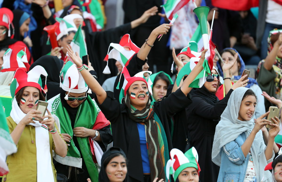 Iranian Women Just Went To Their First Football Match In 40 Years Iranian Women Just Went To Their First Football Match In 40 Years