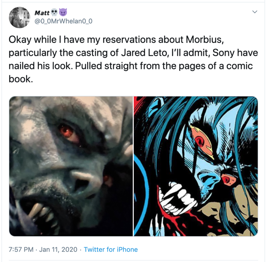 Morbius photo leak