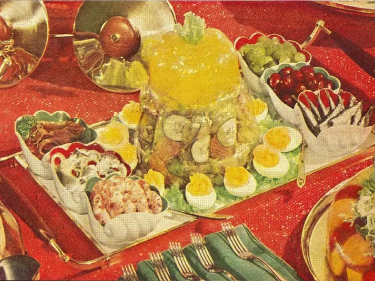 Potato Salad Gelatin Mold - Mid-Century Menu