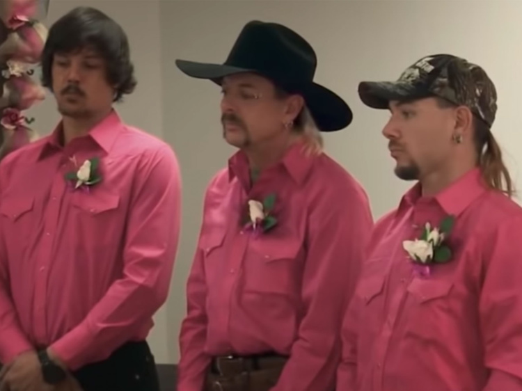 Here's Joe Exotic's Full Three-Way Wedding, If 'Tiger King' Wasn't Enough